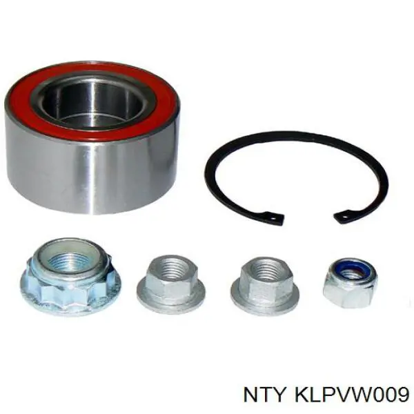 Комплект підшипник маточини передньої NTY KLPVW009 ціна, від 19.39 USD