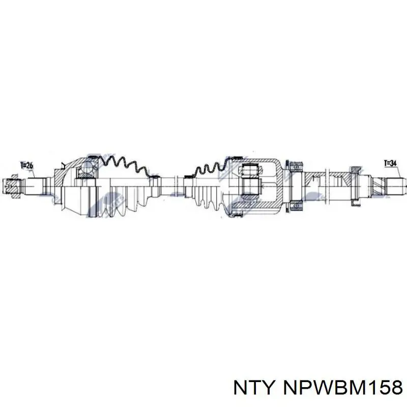 31604853484 BMW Привід передній правий