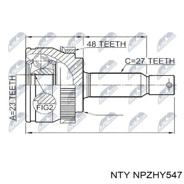 Граната колісна NTY NPZHY547 ціна, від 30.80 USD