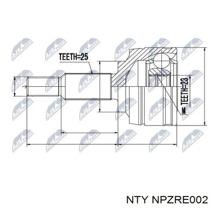 Граната колісна NTY NPZRE002 ціна, від 25.97 USD