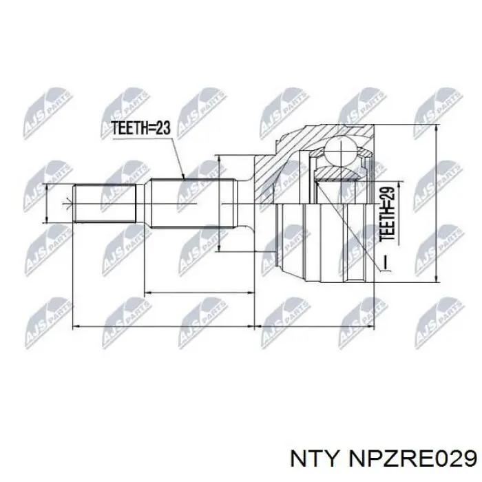Граната колісна NTY NPZRE029 ціна, від 24.06 USD