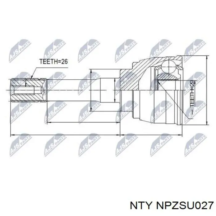 Граната колісна NTY NPZSU027 ціна, від 26.40 USD