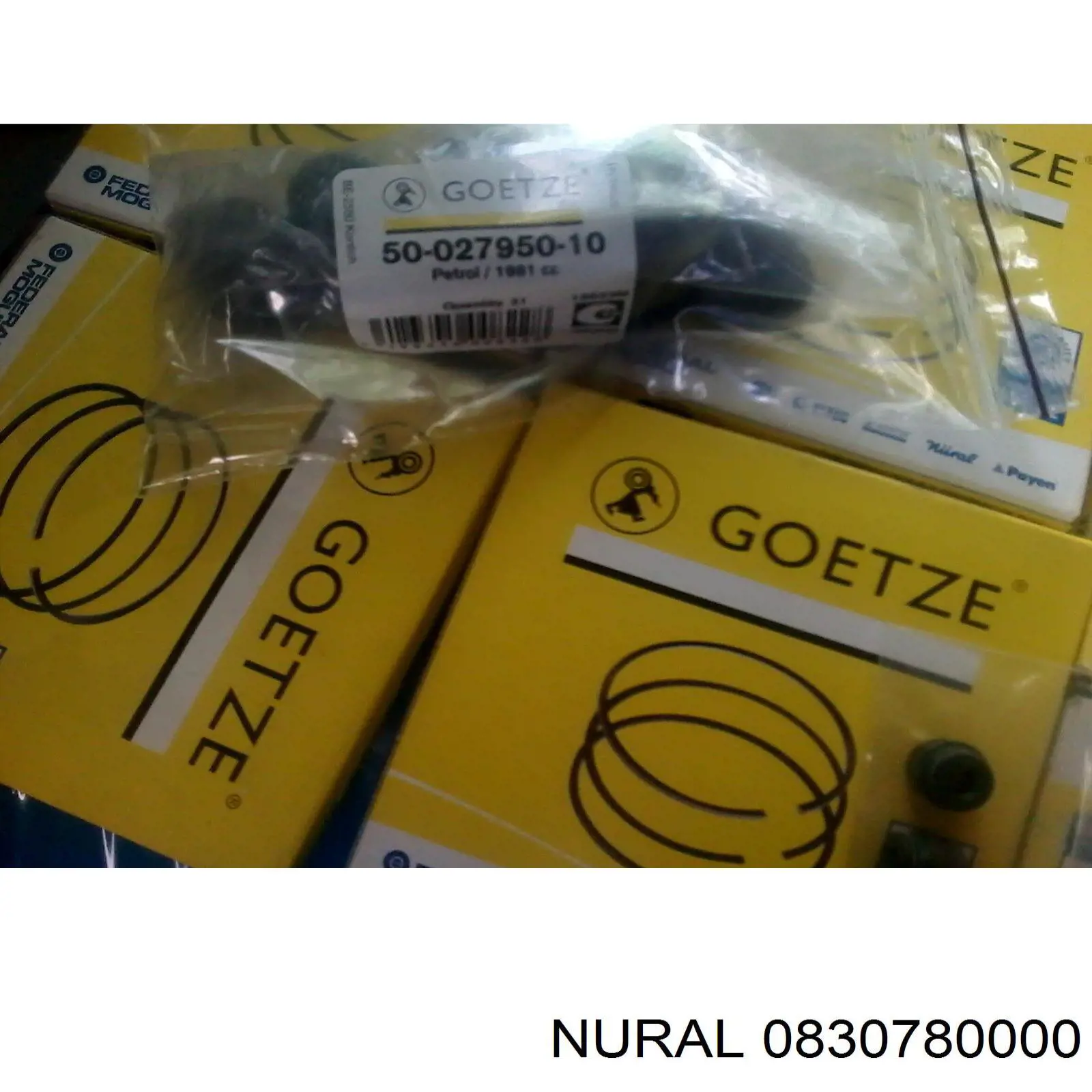 Кільця поршневі на 1 циліндр, STD. Nural 0830780000 ціна, від 10.18 USD