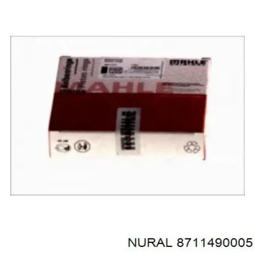 8711490005 Nural поршень в комплекті на 1 циліндр, std