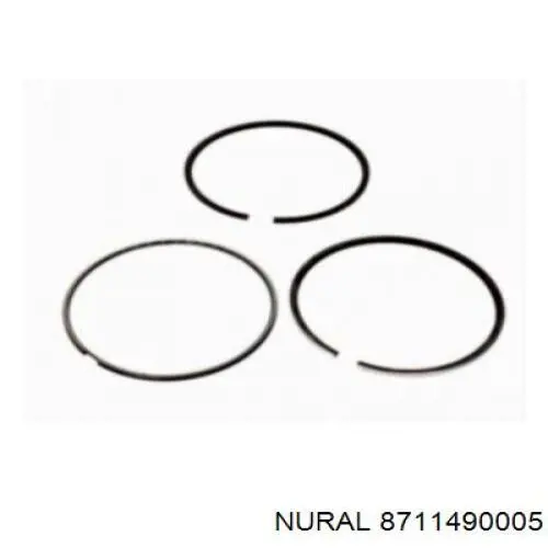 Купити 8711490005 Nural Поршень в комплекті на 1 циліндр, STD