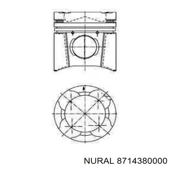 Поршень в зборі Nural 8714380000 ціна, від 182.91 USD