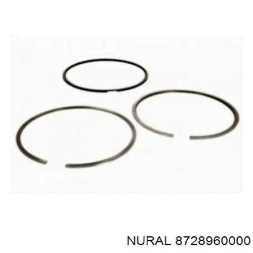 8728960000 Nural Поршня на 1 циліндр, STD