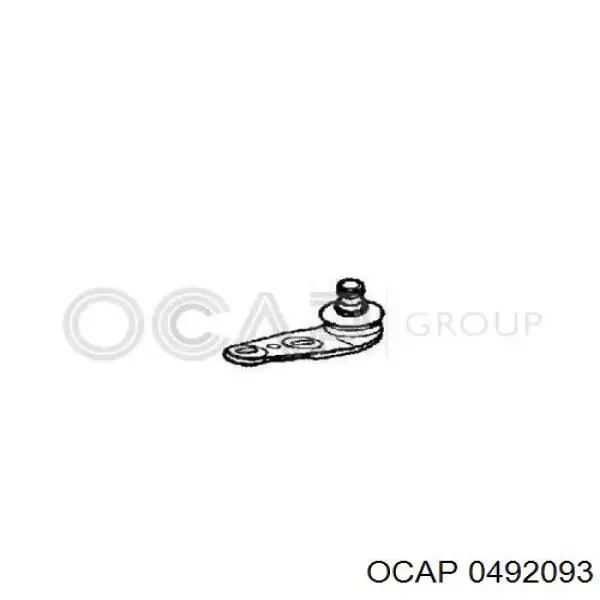 Кульова опора, нижня, ліва 0492093 Ocap