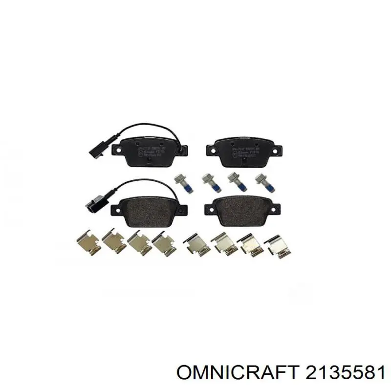 Задні гальмівні колодки Omnicraft 2135581 ціна, від 20.17 USD