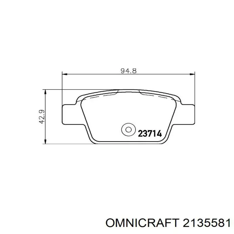 Купити 2135581 Omnicraft Задні колодки