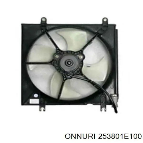 253801E100 Onnuri дифузор радіатора охолодження, в зборі з двигуном і крильчаткою