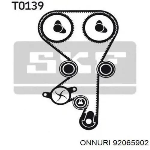 Зубчастий ремінь Onnuri 92065902 ціна, від 17.76 USD