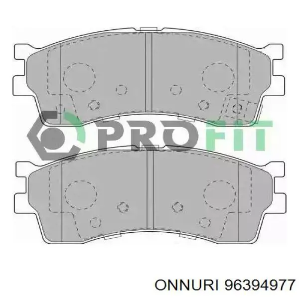Купити 96394977 Onnuri Колодки гальмові задні, барабанні