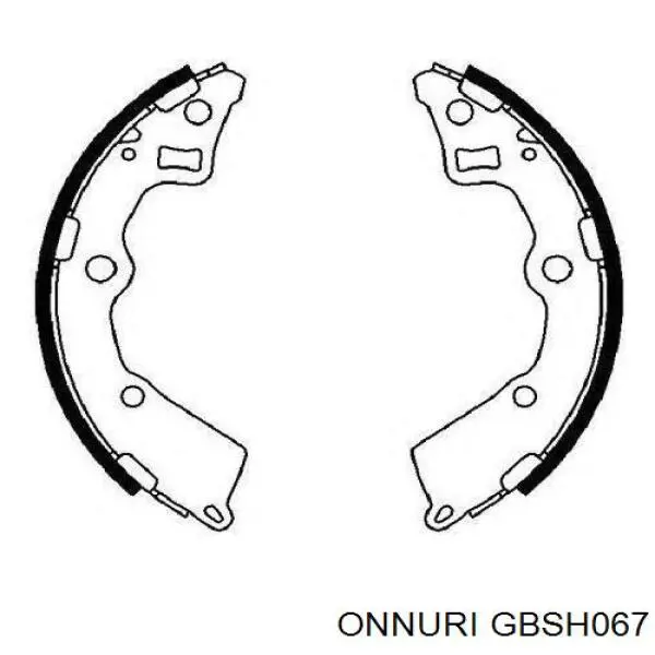 Колодки ручника/стоянкового гальма GBSH067 Onnuri