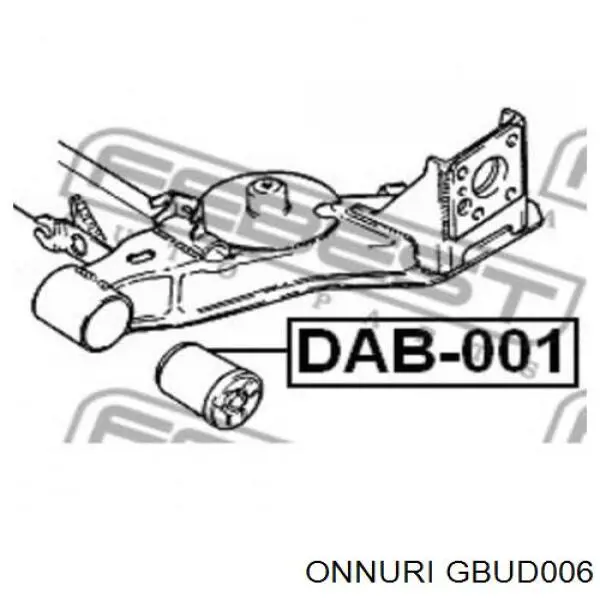 Сайлентблок задньої балки/підрамника Car-dex CRD701 ціна, від 5.14 USD
