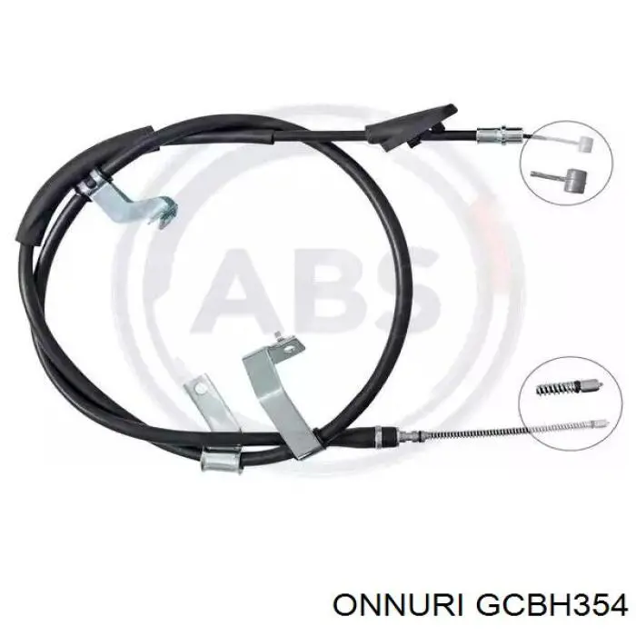 Купити GCBH354 Onnuri Трос ручного гальма задній, лівий