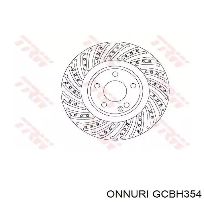 GCBH354 Onnuri Трос ручника задній лівий
