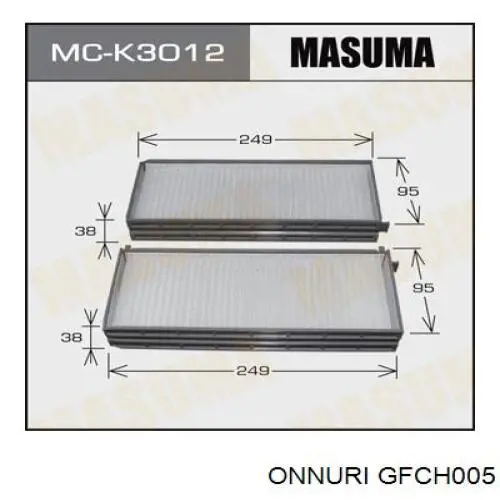 Купити GFCH005 Onnuri Фільтр салону вугільний