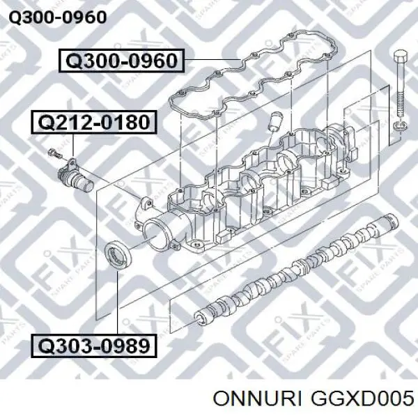 GGXD005 Onnuri прокладка клапанної кришки двигуна