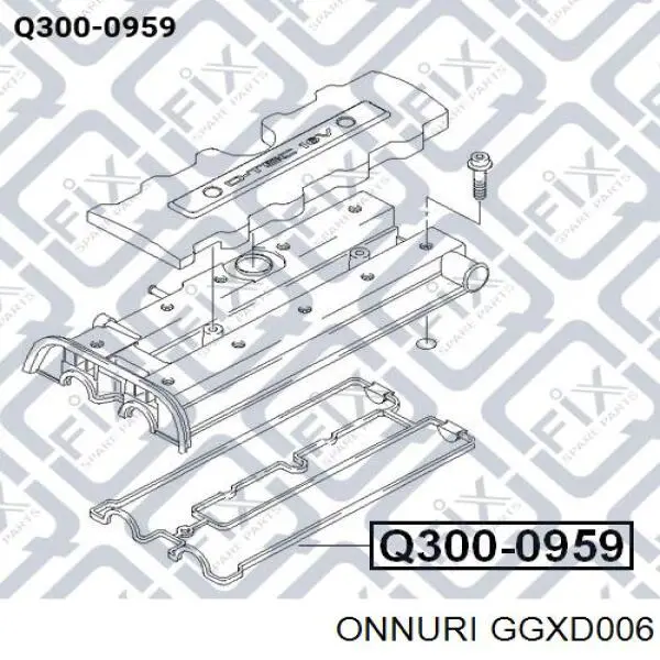 GGXD006 Onnuri прокладка клапанної кришки двигуна