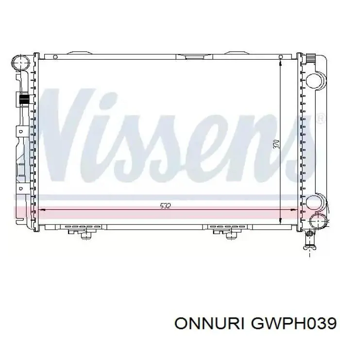 Купити GWPH039 Onnuri Насос охолоджуючої рідини