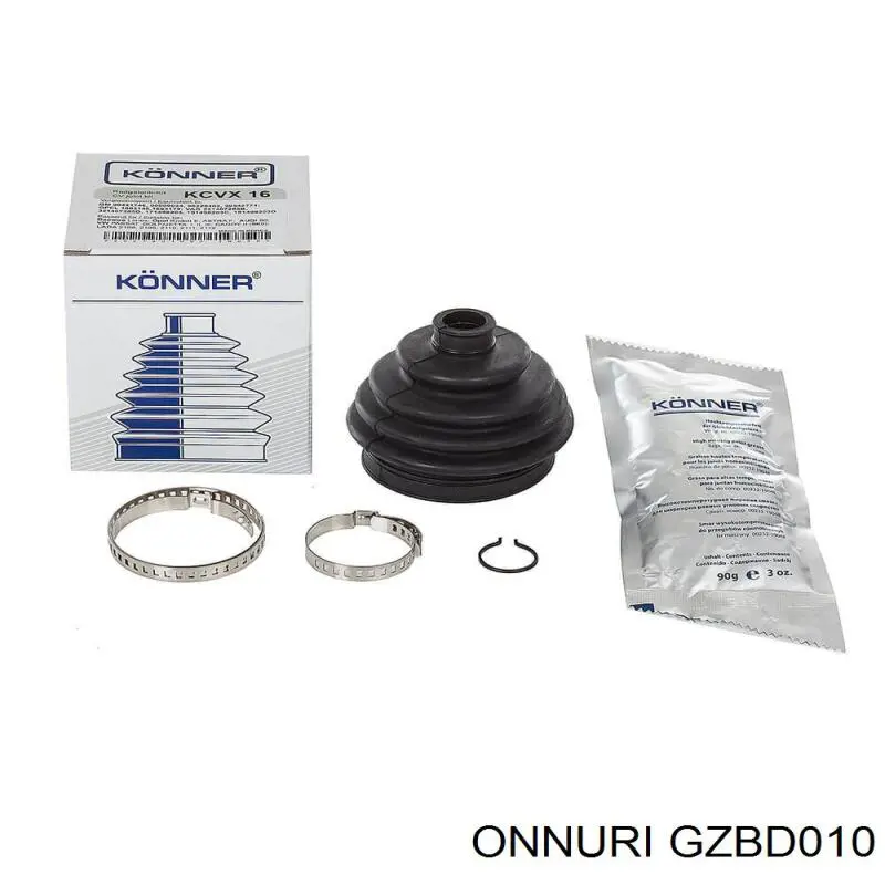 GZBD010 Onnuri Пильник ШРУСа зовнішній, передній піввісі