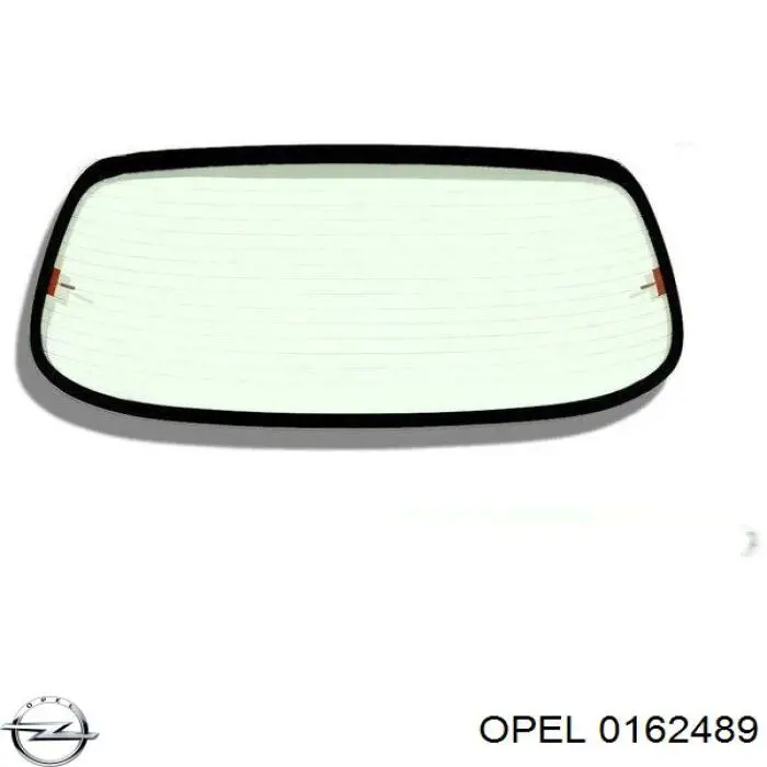 0162489 Opel скло заднє, 3/5-й двері (ляди)