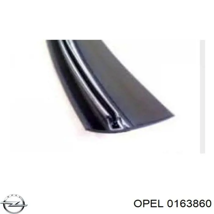 Купити 0163860 Opel Нижній молдинг лобового скла