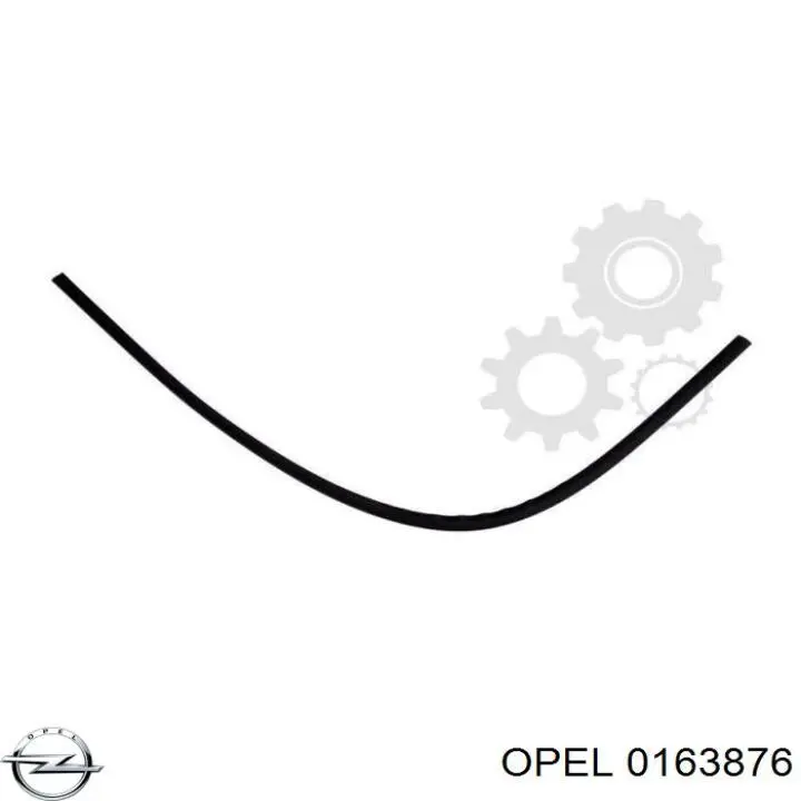 163876 Opel молдинг лобового скла, верхній