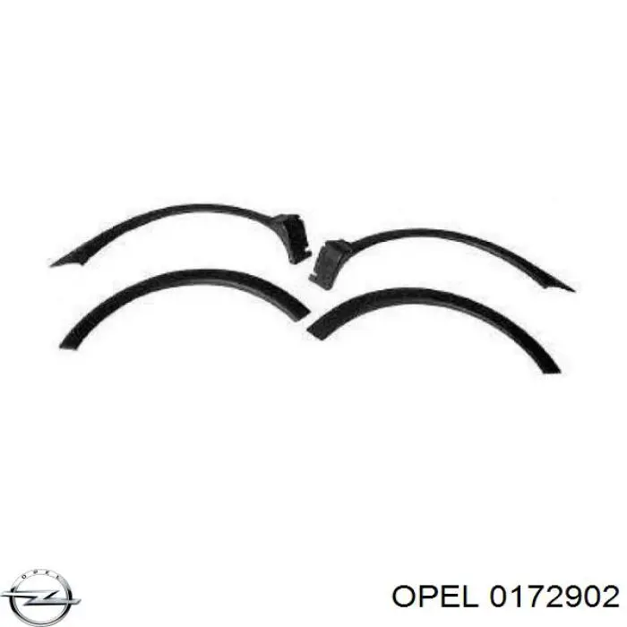 0172902 Opel розширювач заднього крила, правий