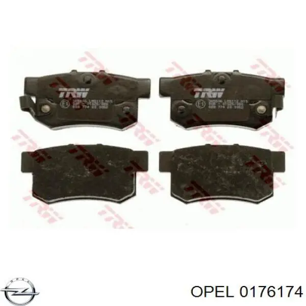 0176174 Opel Петля багажника