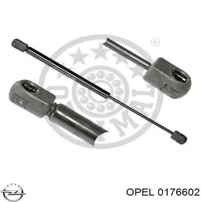 0176602 Opel Амортизатор кришки багажника / двері 3/5-ї задньої