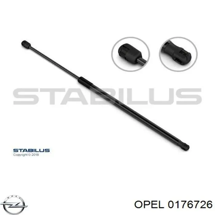 Амортизатор двері задньої Opel 0176726 ціна, від 10.74 USD