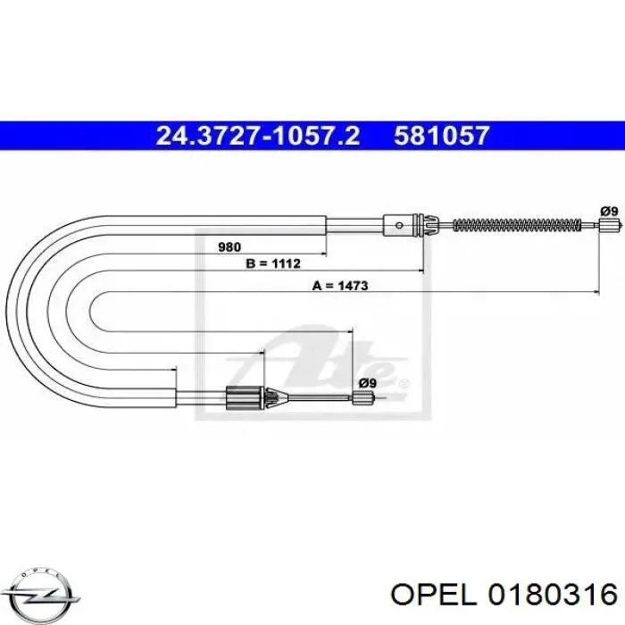 Рамка радіатора верхня Opel 0180316 ціна, від 17.42 USD
