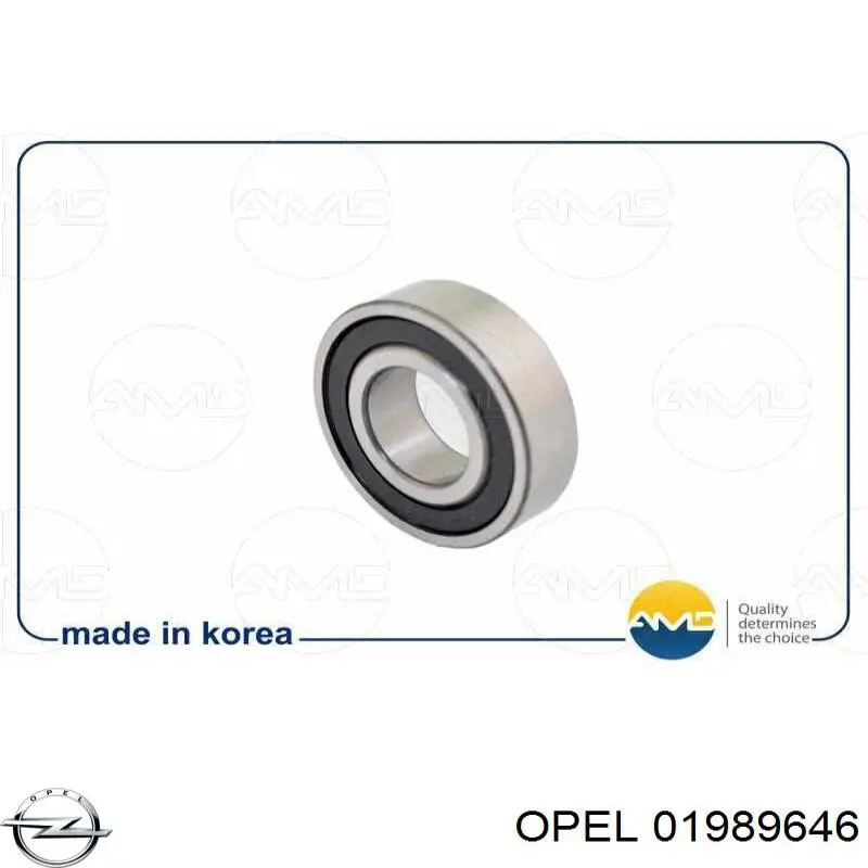 01989646 Opel Підшипник генератора