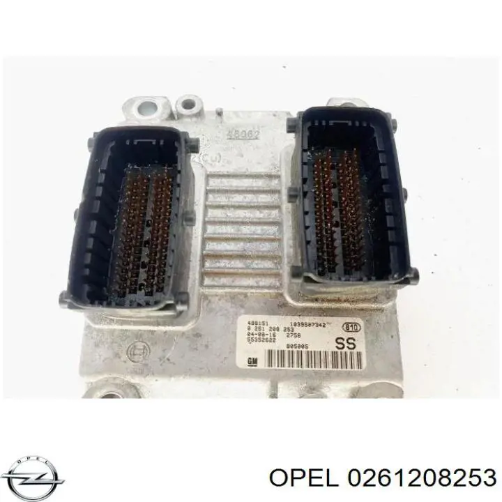 Електронний блок керування двигуном 0261208253 Opel