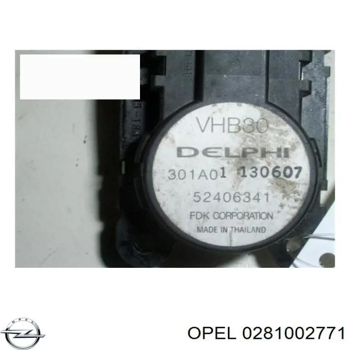 Датчик тиску вихлопних газів 0281002771 Opel