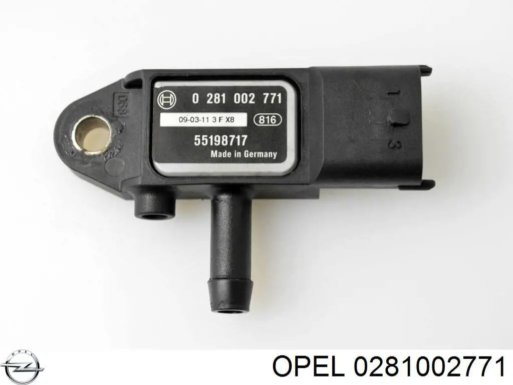 Датчик тиску вихлопних газів Opel 0281002771 ціна, від 12.67 USD