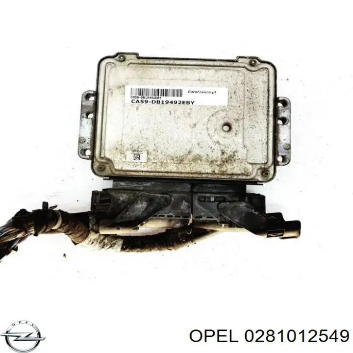 Електронний блок керування двигуном 0281012549 Opel