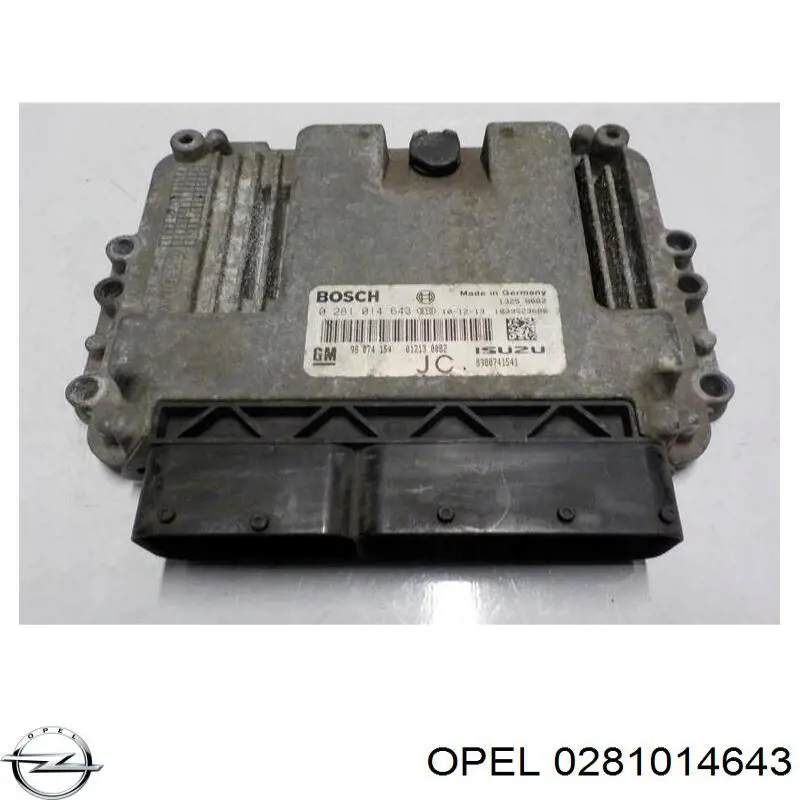 0281014643 Opel Блок електронного управління