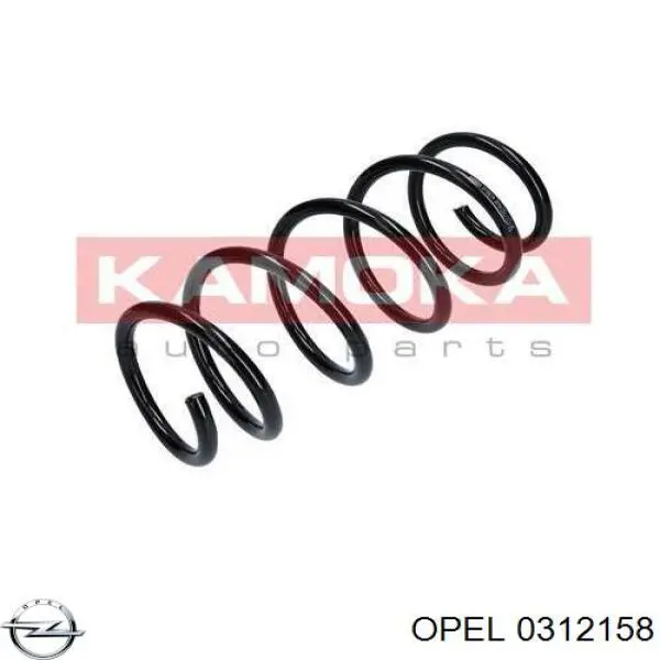 0312158 Opel Пружина амортизатора передняя