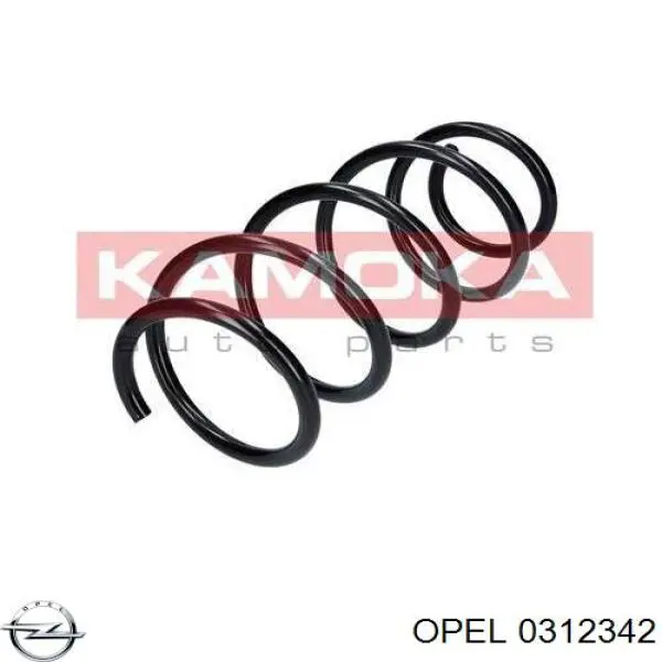 0312342 Opel Пружина амортизатора передняя