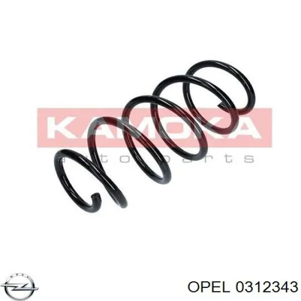 0312343 Opel Пружина амортизатора передняя