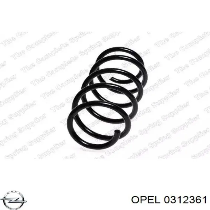 0312361 Opel пружина передня