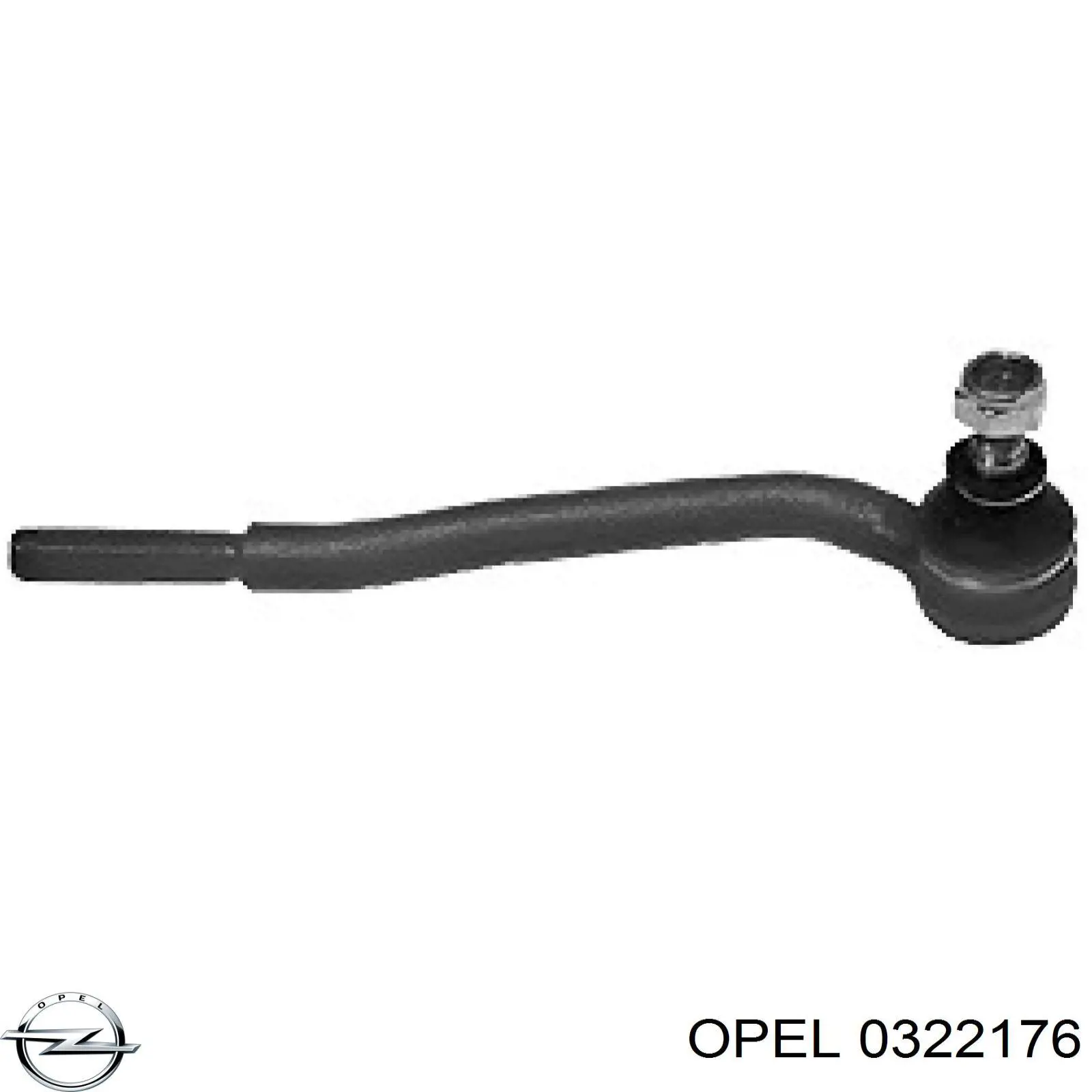 0322176 Opel накінечник рульової тяги, зовнішній