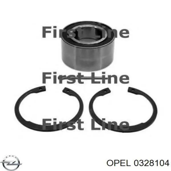Комплект підшипник маточини передньої Opel 0328104 ціна, від 12.97 USD