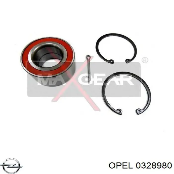 Комплект підшипник маточини передньої Opel 0328980 ціна, від 14.83 USD