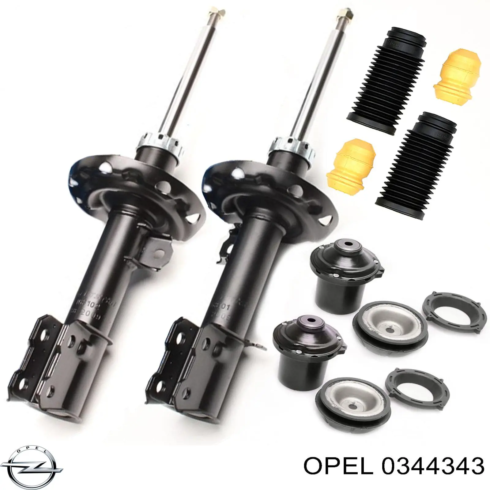 Амортизатор передньої підвіски, лівий Opel 0344343 ціна, від 37.39 USD