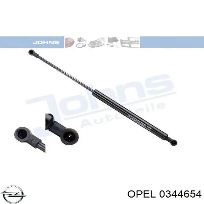 Купити 0344654 Opel Амортизатора передній лівий