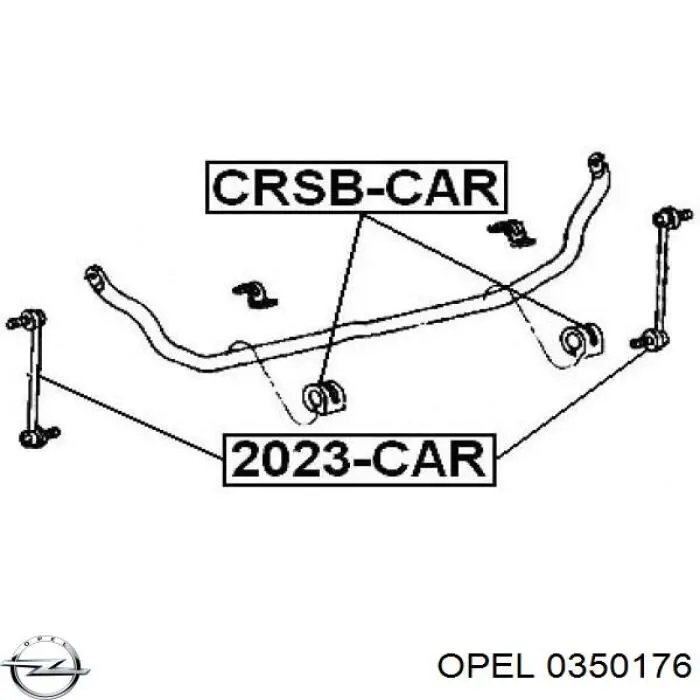 0350176 Opel стійка стабілізатора переднього